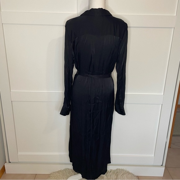 Treasure & Bond Satin Midi Dress - Picture 2 of 7